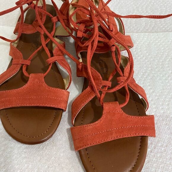 NWOT Sole Society Beirut Gladiator Sandal in Paprika 9 - Picture 9 of 10